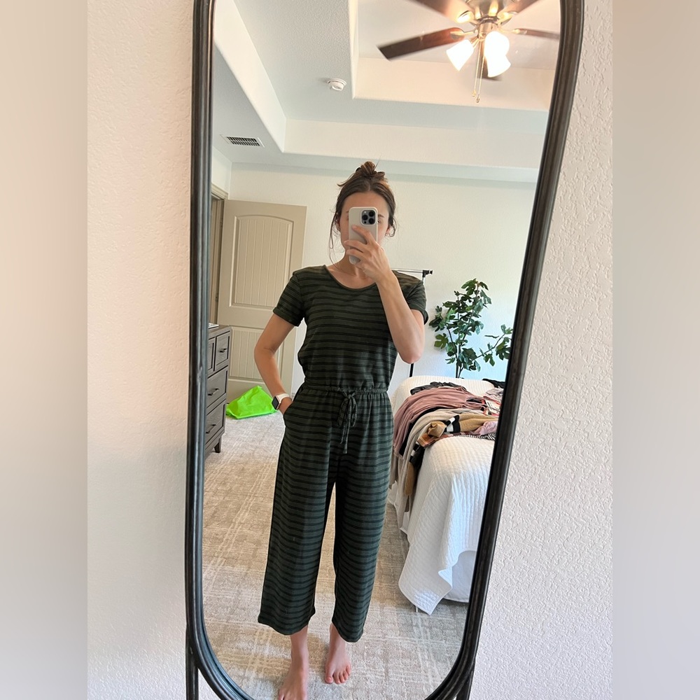 Cropped Jump Suit